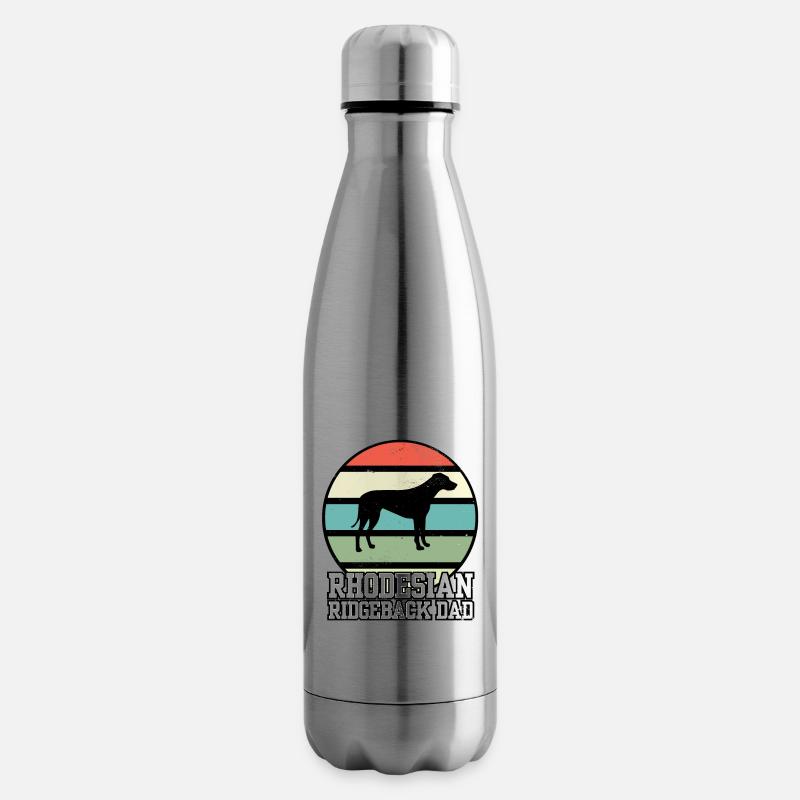 Rhodesian Ridgeback Dad I Retro Ridgeback Dad - Isolierflasche - Lightsilver