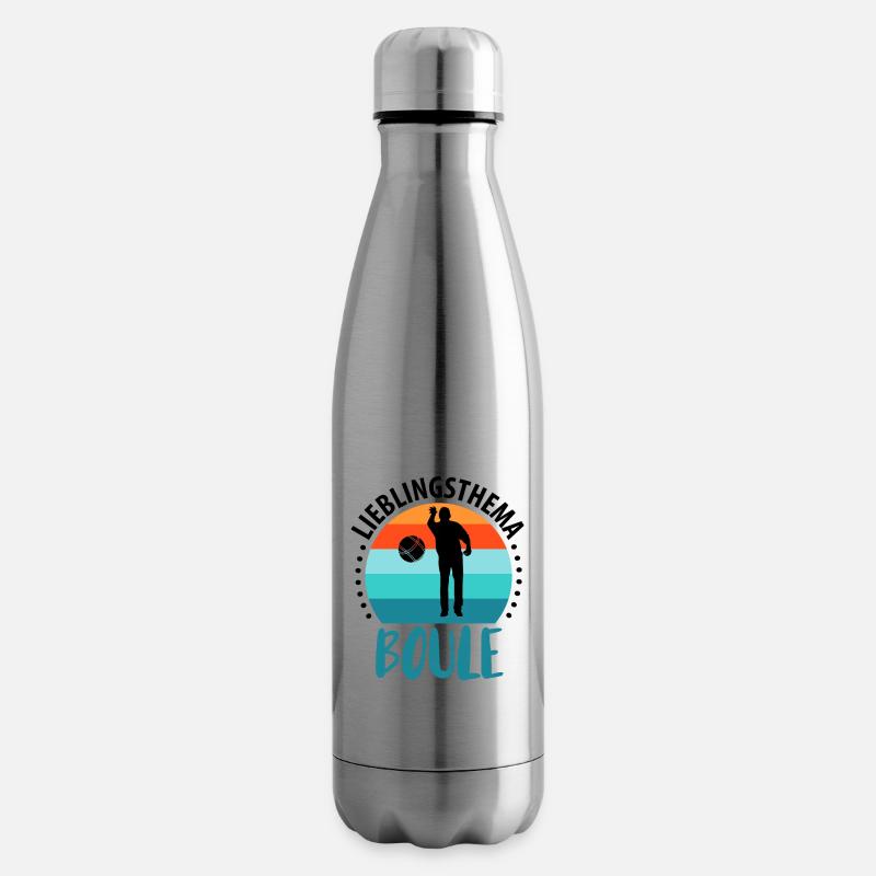 Boule Petanque Boccia Boules - Isolierflasche - Lightsilver