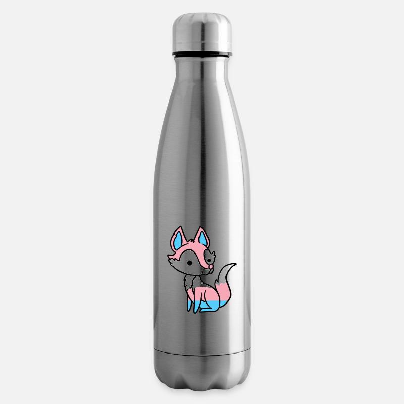 Trans Pride Fuchs Transgender Pride - Isolierflasche - Lightsilver