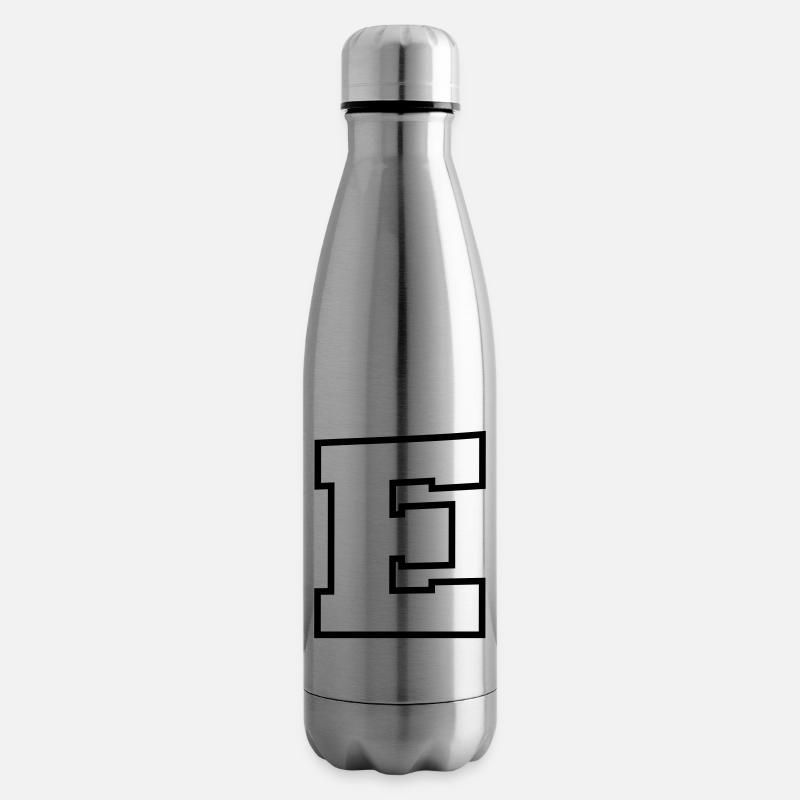 buchstabe E - Isolierflasche - Lightsilver