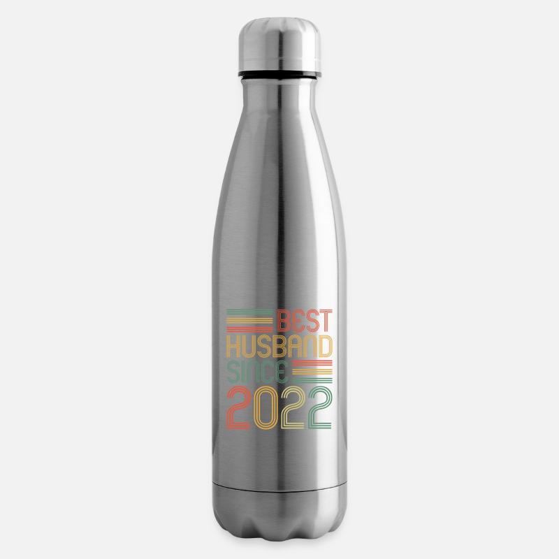 Bester Ehemann seit 2022 1. Hochzeitstag - Isolierflasche - Lightsilver