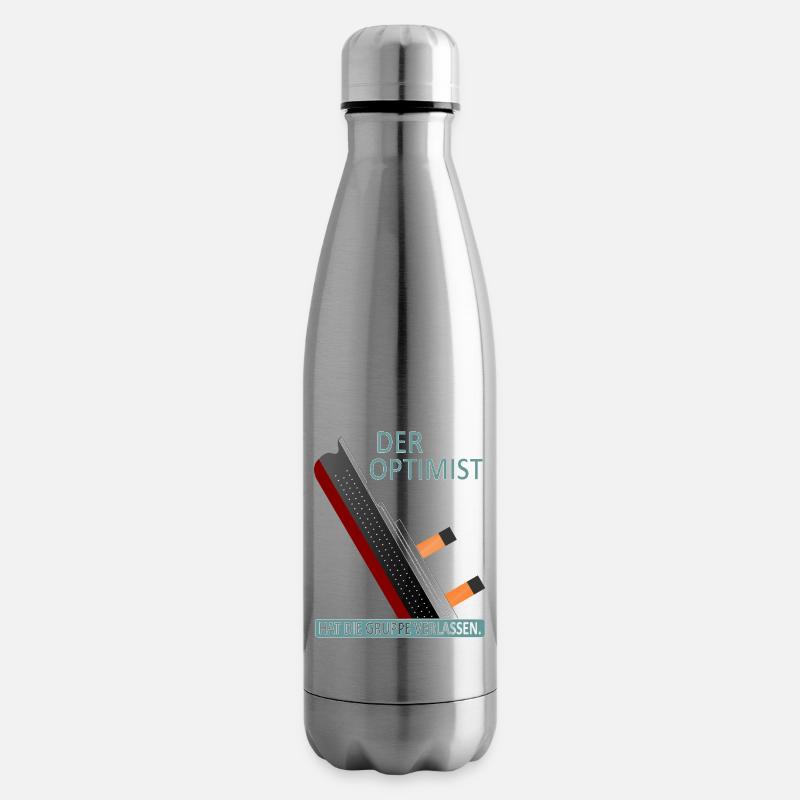 Der Optimist hat die Gruppe verlassen-Satire - Isolierflasche - Lightsilver
