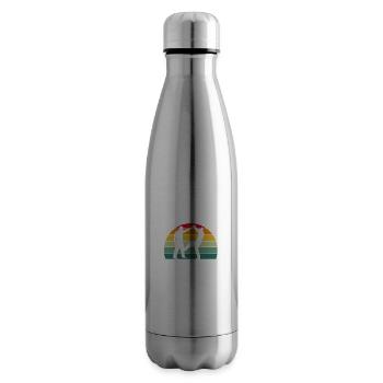 Krav Maga Israeli Martial Arts Gift - Insulated Water Bottle - silver - Right