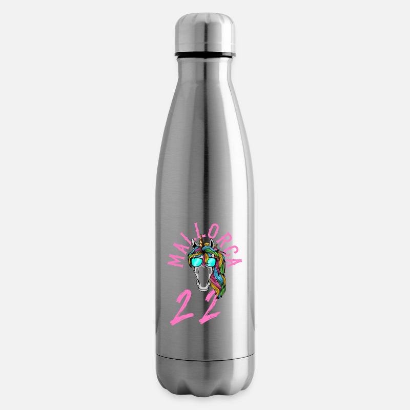 mallorca 2022 einhorn - Isolierflasche - Lightsilver