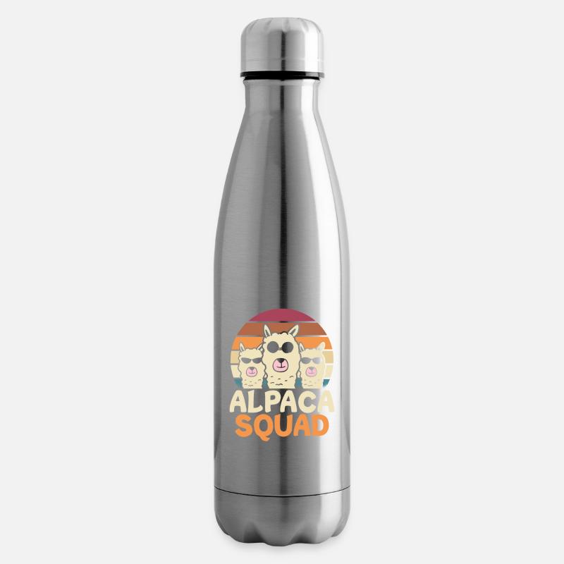 Escouade Alpaga - Bouteille isotherme - argent clair