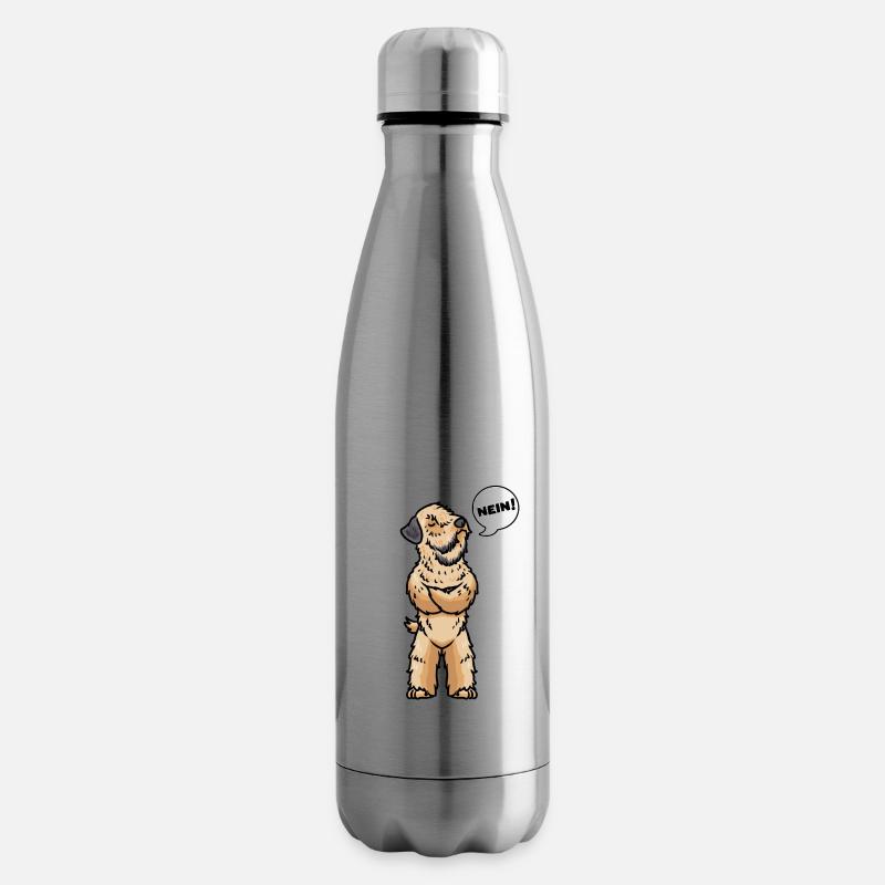 Sturer Irish Soft Coated Wheaten Terrier - Isolierflasche - Lightsilver