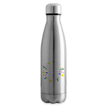 5 years old 5th birthday party number 5 - Insulated Water Bottle - silver - Right