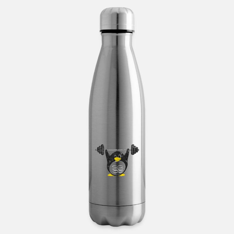 Do You Even Linux Bro Linux Pinguin hebt Gewichte - Isolierflasche - Lightsilver