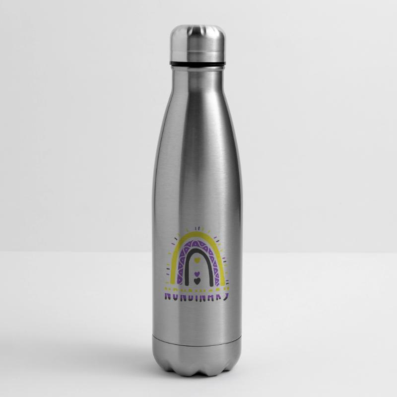 Nonbinary Boho Regenbogen Isolierflasche