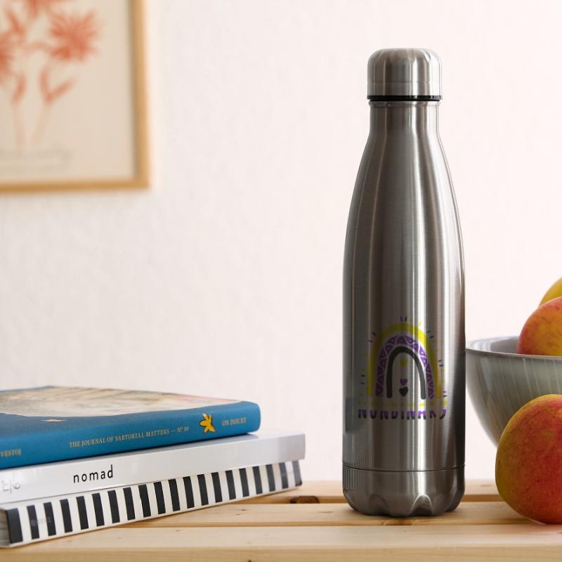 Nonbinary Boho Regenbogen Isolierflasche