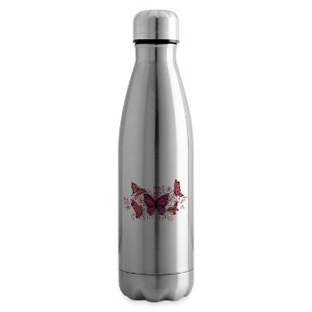 If It Involves Butterflies Count Me In - Insulated Water Bottle - silver - Right
