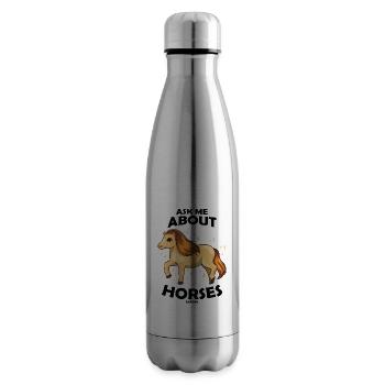 Ask Me About Horses - Isolierflasche - Lightsilver - Rechts
