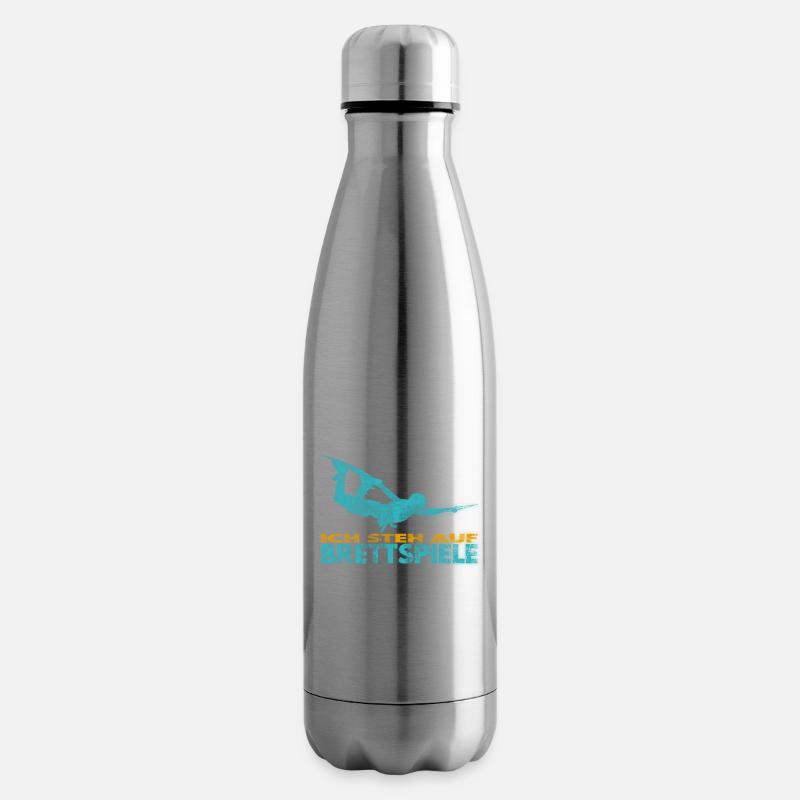 Ich steh auf Brettspiele. Wakeboard Lifestyle - Isolierflasche - Lightsilver