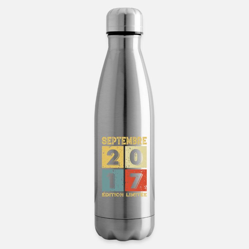 Septembre 2017 Original Idée Cadeau Anniversaire - Bouteille isotherme - argent clair