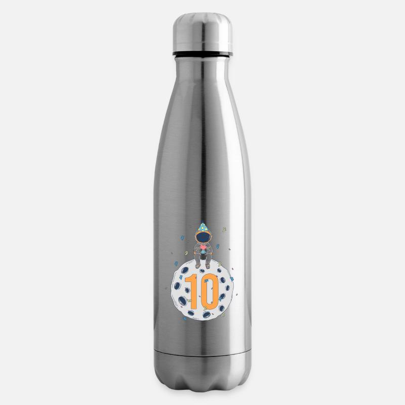10. Geburtstag Weltraum Geburtstagsparty - Isolierflasche - Lightsilver
