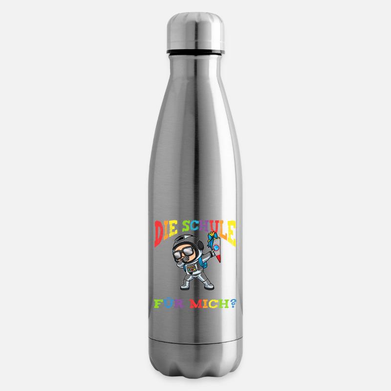 Schulkind Einschulung Astronaut - Isolierflasche - Lightsilver