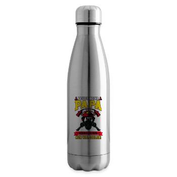 Feuerwehr Papa Feuerwehrmann - Isolierflasche - Lightsilver - Rechts