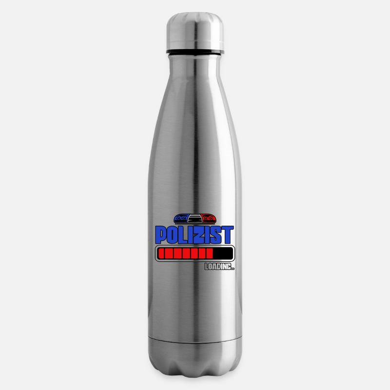 Polizist Loading Polizei - Isolierflasche - Lightsilver
