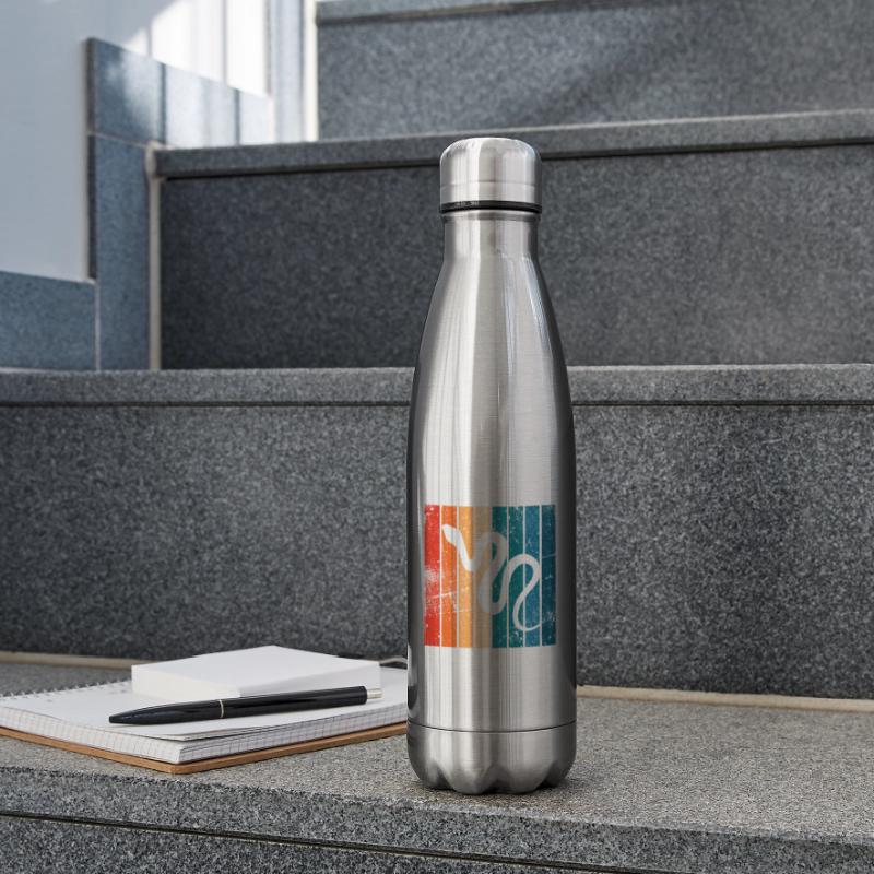 Snake Retro Reptile Python Gift idea Insulated Water Bottle