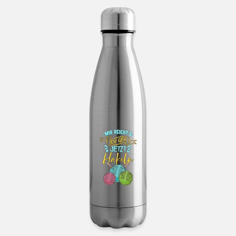 Häkeln - Isolierflasche - Lightsilver