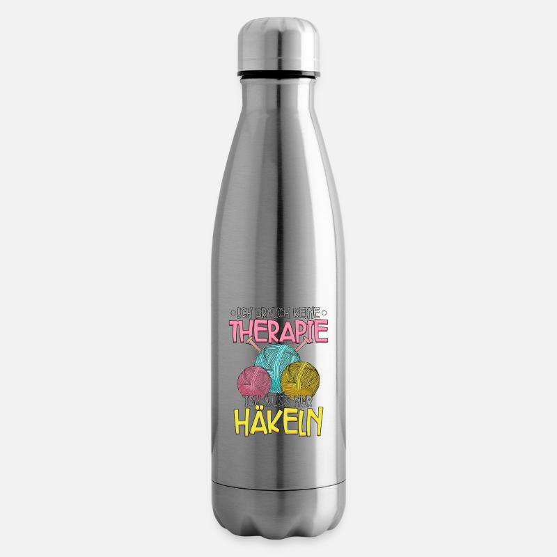 Häkeln - Isolierflasche - Lightsilver