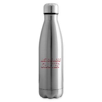 Book Lover Gift Just One More Chapter Reader - Insulated Water Bottle - silver - Right