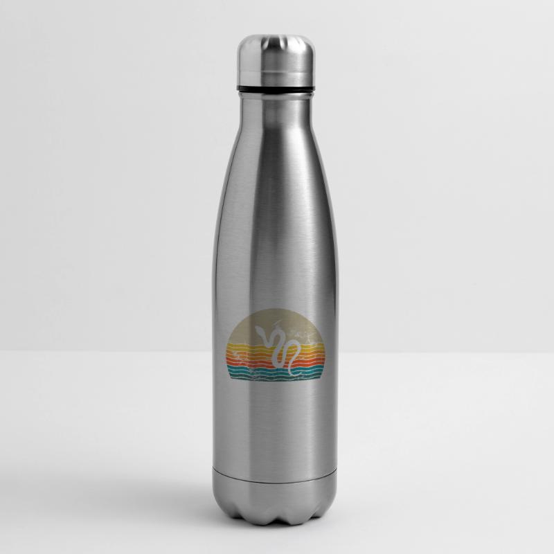 Snake Retro Reptile Python Gift idea Insulated Water Bottle