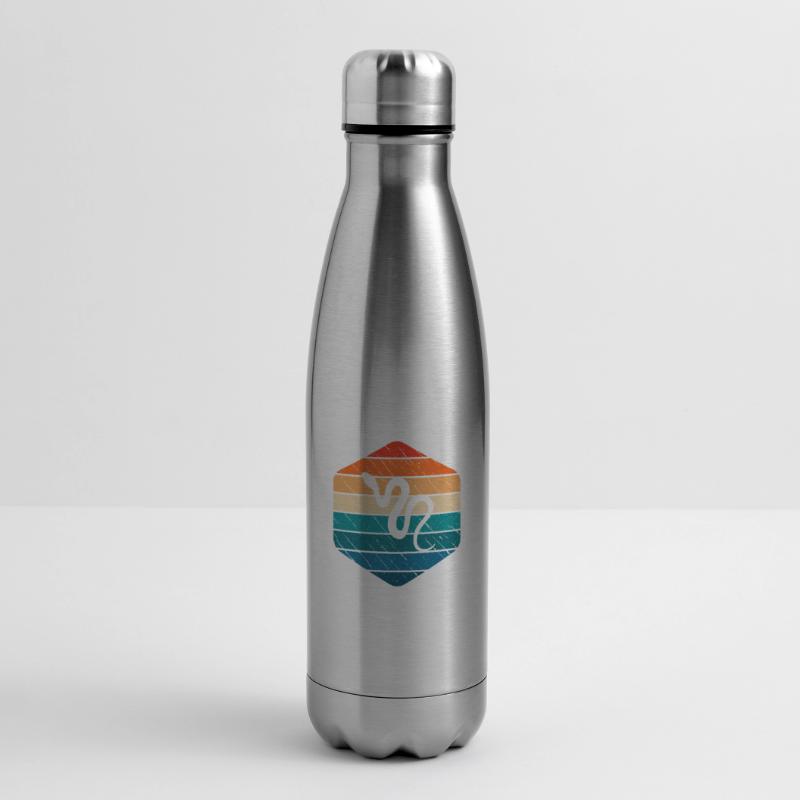 Snake Retro Reptile Python Gift idea Insulated Water Bottle