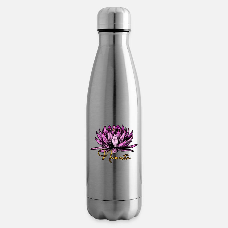 Yoga Namaste - Isolierflasche - Lightsilver