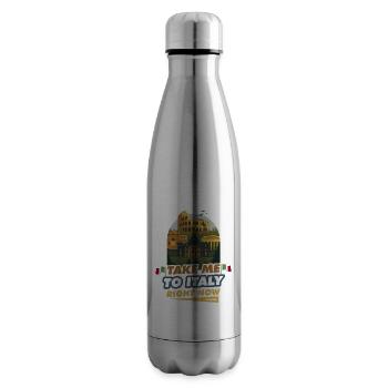 Italie - Bouteille isotherme - argent clair - Droite