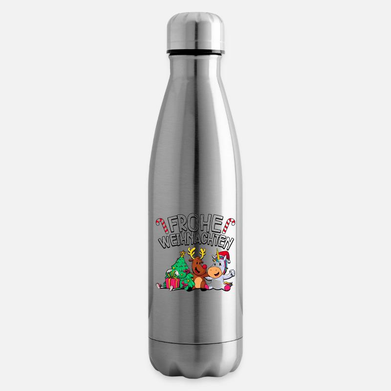 Frohe Weihnachten - Isolierflasche - Lightsilver