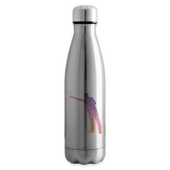 Darts Silhouette - Insulated Water Bottle - silver - Right