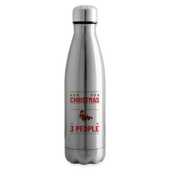 Doxie Dachshund Dackel Teckel Hund Weihnachten - Isolierflasche - Lightsilver - Rechts