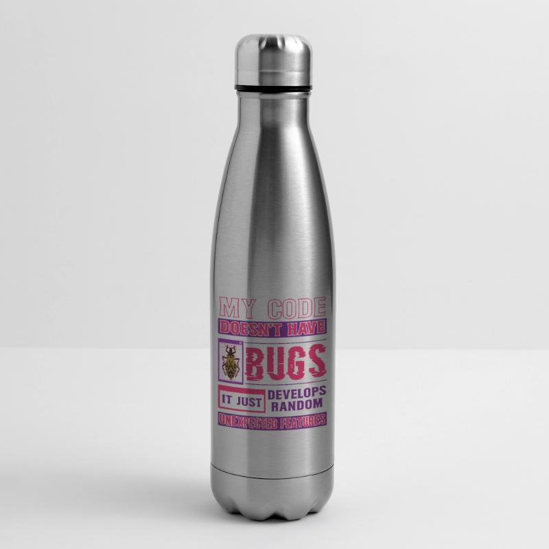 Developer My Code Hat Keine Bugs Funny Coding Isolierflasche