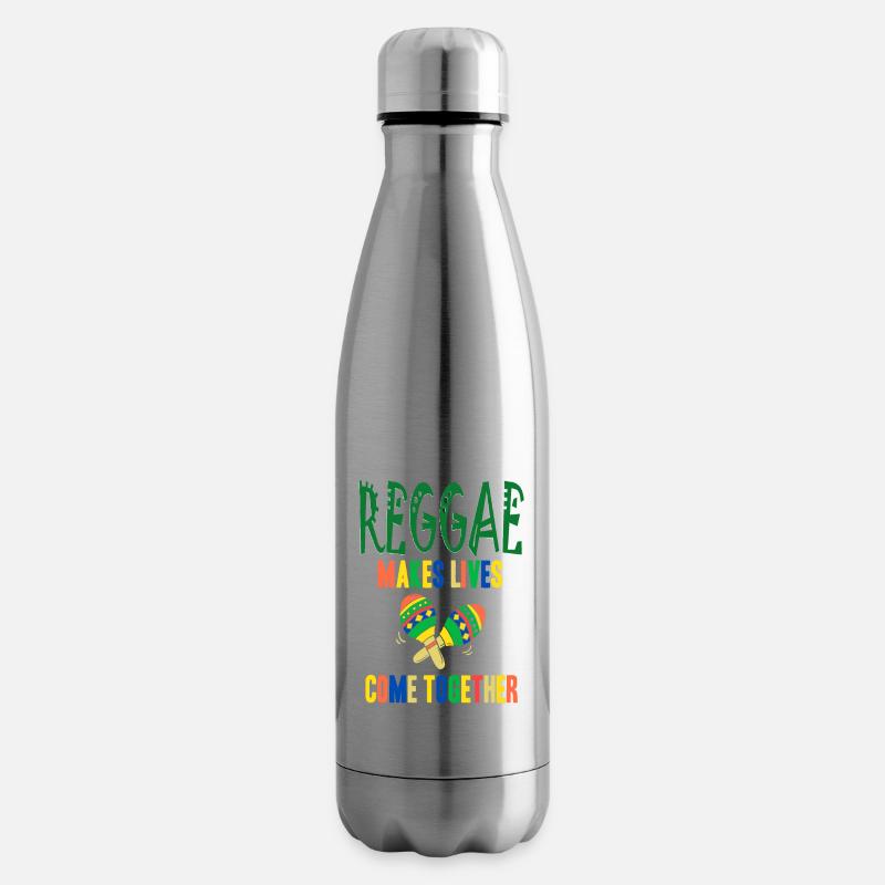 Reggae Makes Lives Come Together Cool Reggae - Isolierflasche - Lightsilver