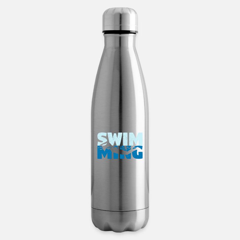 Schwimmen Team Schwimmer Pool Tauchen Brustschwimm - Isolierflasche - Lightsilver