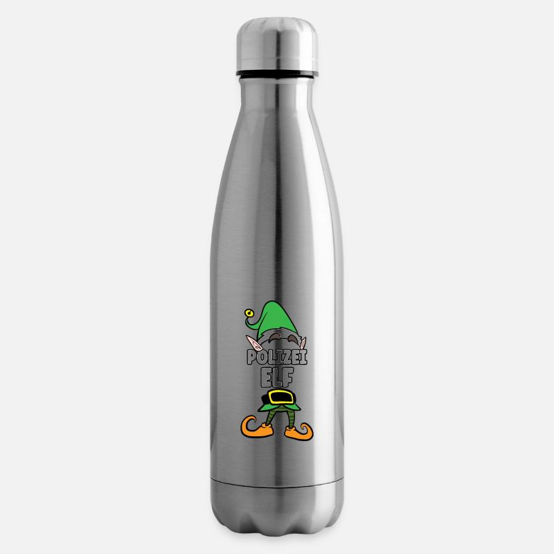 Pferd Elf Partnerlook Weihnachten - Isolierflasche - Lightsilver