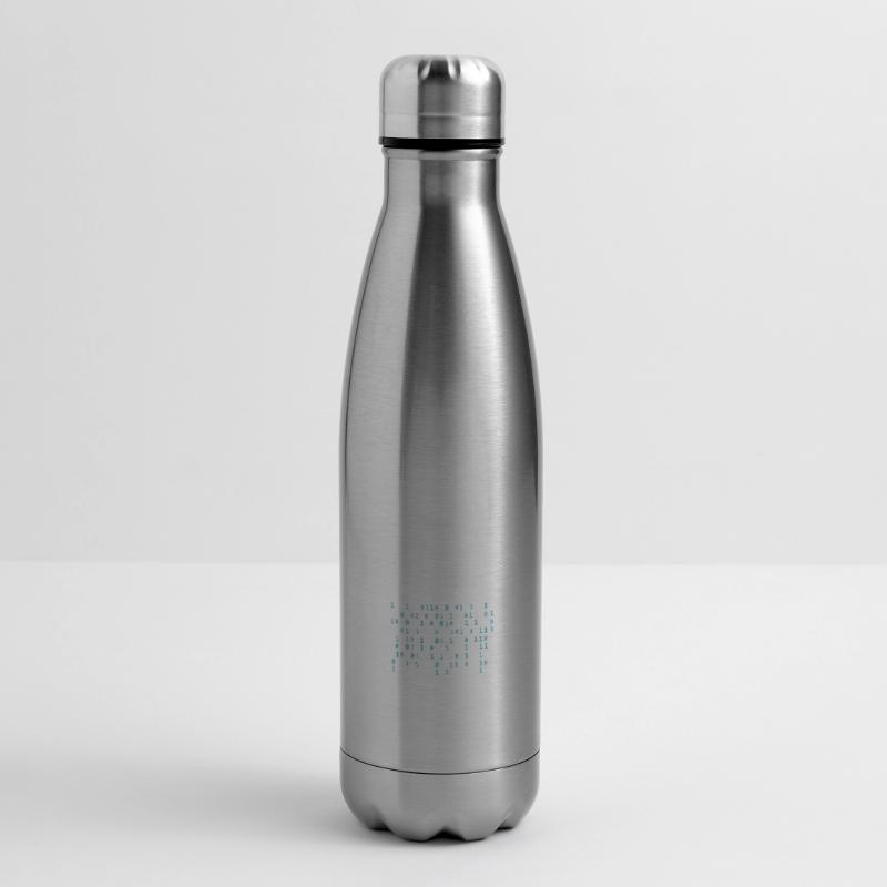 Programmierer - binary code cloud rain Isolierflasche