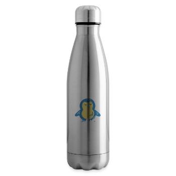 pingouin mignon ne peut pas voler - Bouteille isotherme - argent clair - Droite