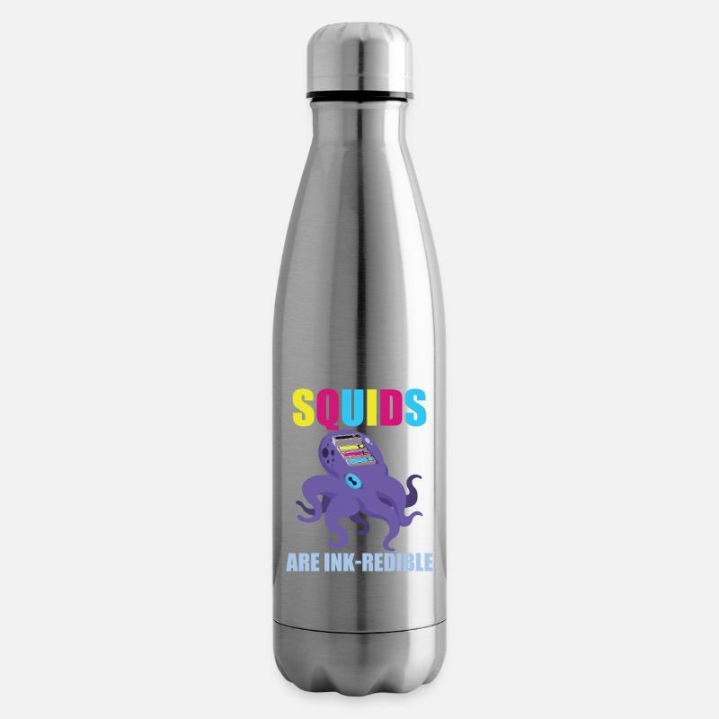 Squids Are Ink-redible Funky Sea Artists - Isolierflasche - Lightsilver