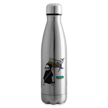 Meeressäuger Wal Fisch Sensenmann Umweltschutz - Isolierflasche - Lightsilver - Rechts