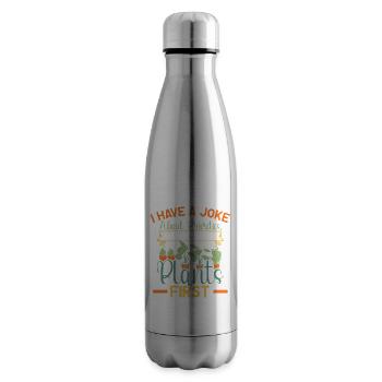 Amoureux des plantes Jardinage Jardiniers - Bouteille isotherme - argent clair - Droite