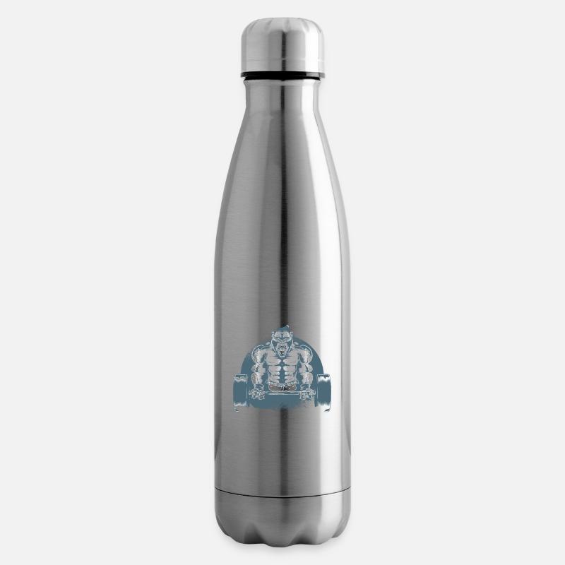 Des singes forts ensemble - Bouteille isotherme - argent clair