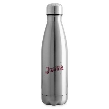 Prénom Joanna personnalisé - Bouteille isotherme - argent clair - Droite