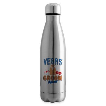 Vegas Groom Squad Retro Vegas Wedding T-Shirt - Isolierflasche - Lightsilver - Rechts