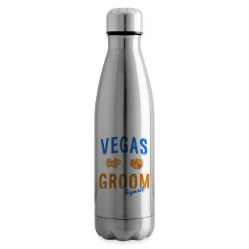 Cool Retro Vegas Groom Squad Vegas Wedding T-Shirt - Isolierflasche - Lightsilver - Rechts