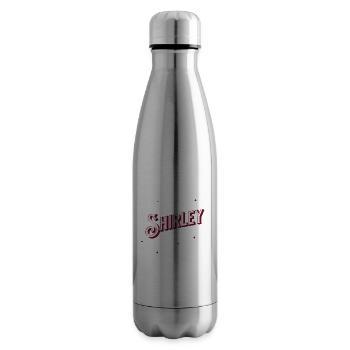 Shirley nom personnalisé - Bouteille isotherme - argent clair - Droite