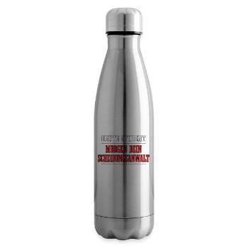 Lustiger Spruch Nerd für Studenten - Isolierflasche - Lightsilver - Rechts