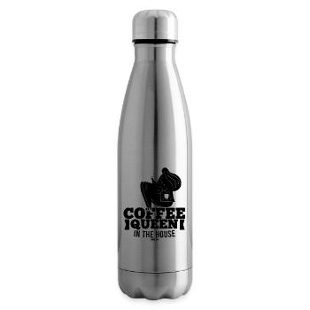 Breakfast coffee for mom - Insulated Water Bottle - silver - Right
