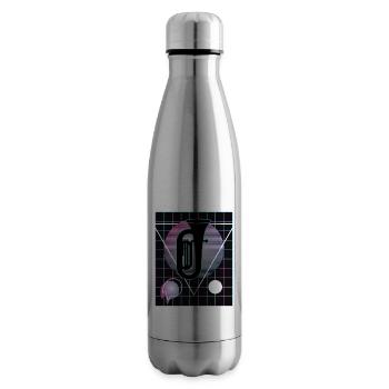 Tuba Player Tuba Musical Instrument - Insulated Water Bottle - silver - Right